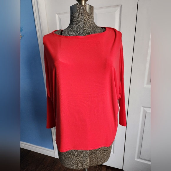 Joseph Ribkoff red blouse - Picture 3 of 4